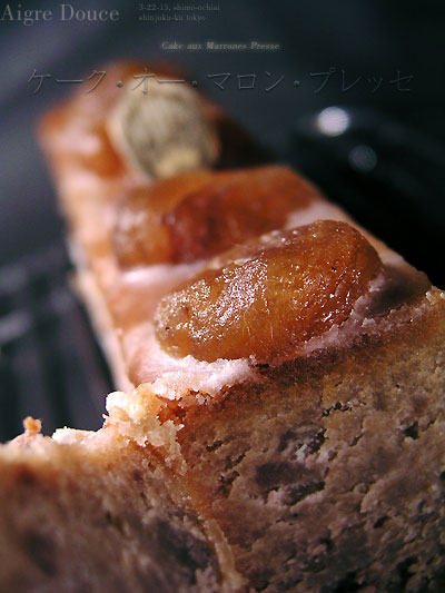 Cake aux Marrones Pressé