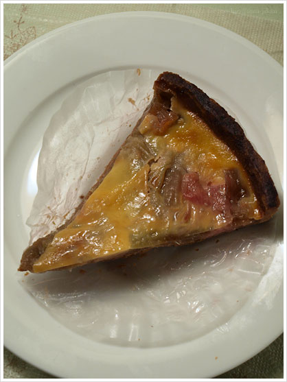 季節のタルト(リュバーブ):Tarte Saison - Rubarbe -