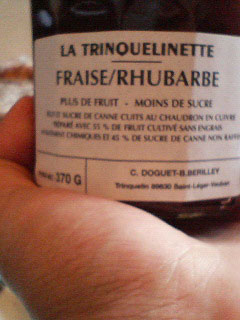 苺とリュバーブのコンフィチュール:La Trinquelinette/Confitures de Fraise et Rhubarbe
