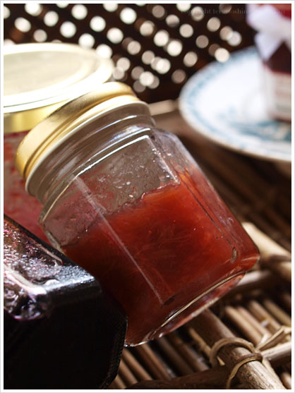苺とリュバーブのコンフィチュール:La Trinquelinette/Confitures de Fraise et Rhubarbe