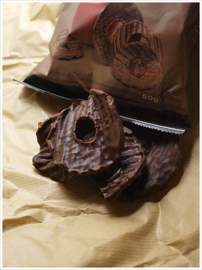 NOBILIS/Ét csokoládés Almaszirom(Dark Chocolate Coated Apple Crisps)